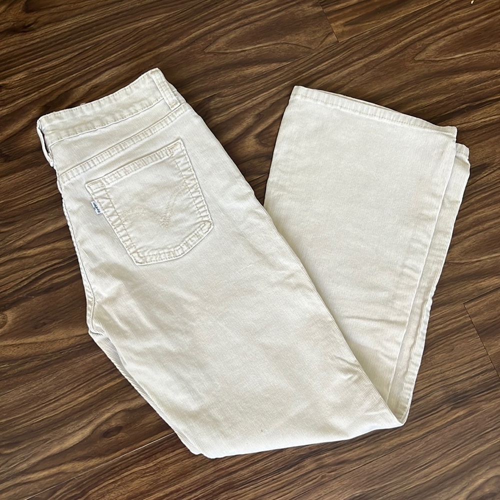 Vintage Levi’s Cream Corduroy Bootcut Pants